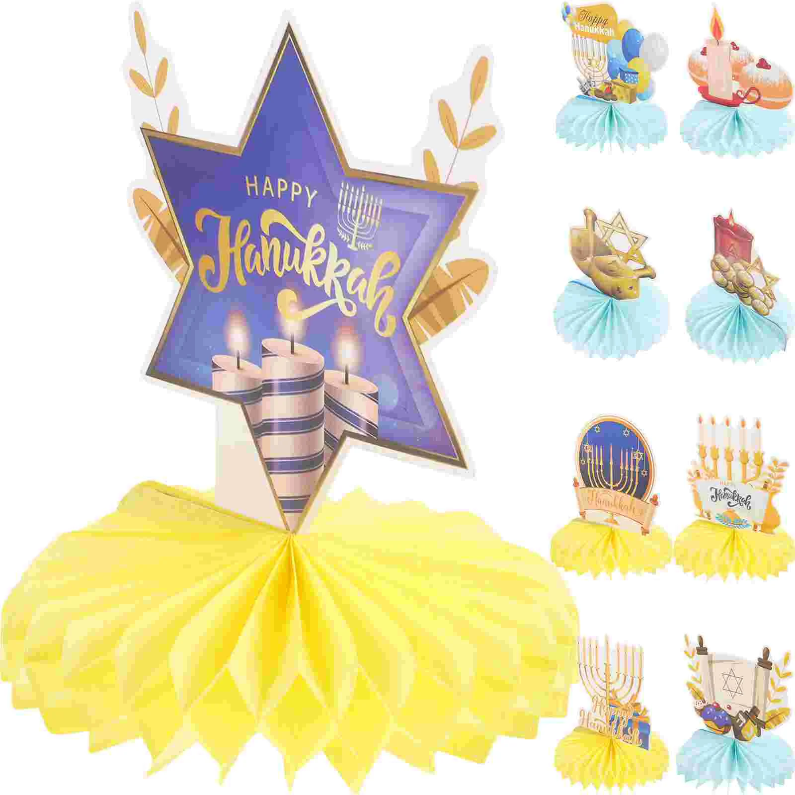 Hanukkah Party Decorations Honeycomb Centerpieces Table naments Holiday Supplies Festive Accessories Indoor Decor Layouts