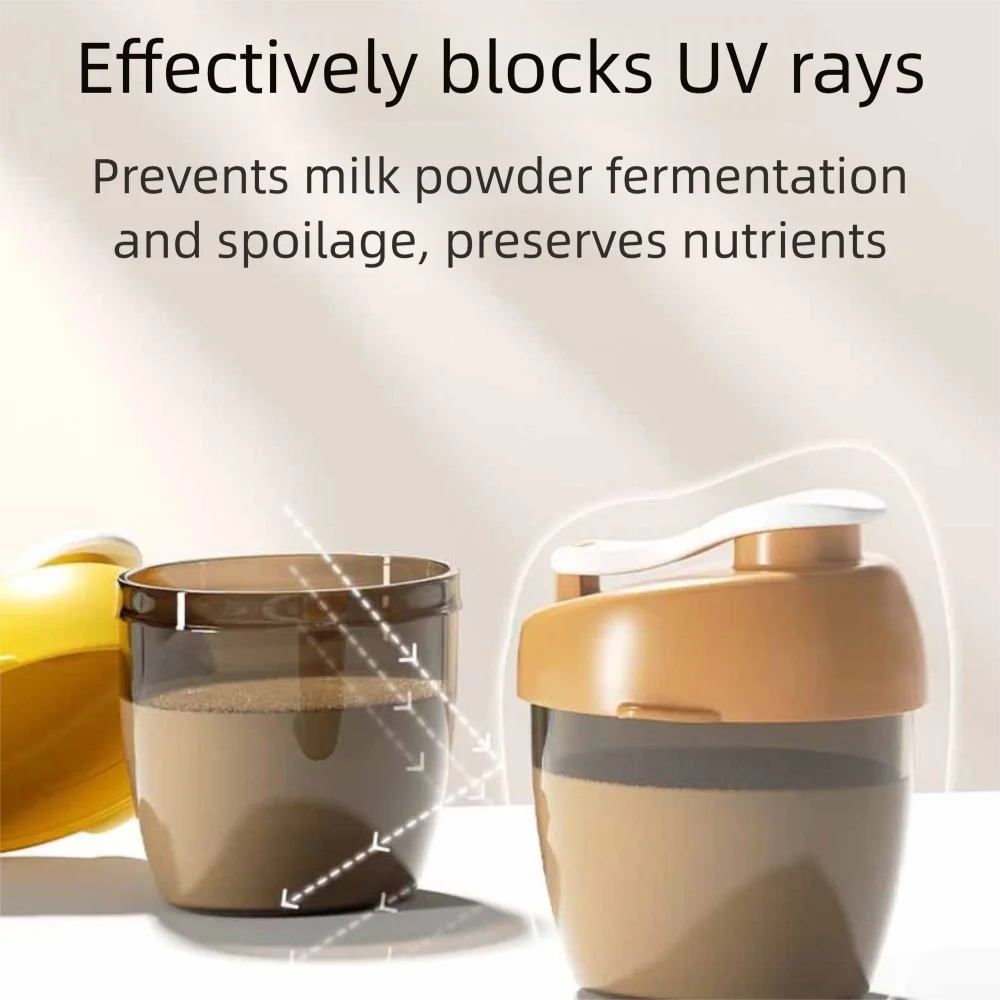 必須シリアルベビーミルクパウダーボックスミルクパウダー付きランチボックススプーン幼児スナックコンテナミルクパウダーシールジャー