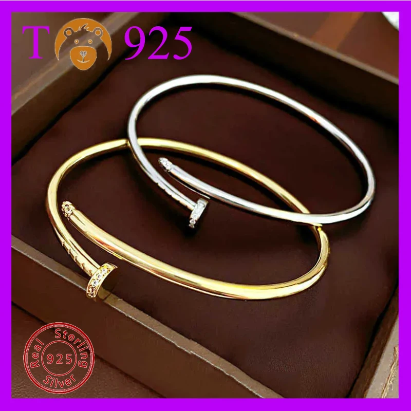 2025 S925 Silver AAAAA Classic Screw Belt Gemstone Set Women's Bracelet,Diverse Styles,exquisite gifts for dating festivals