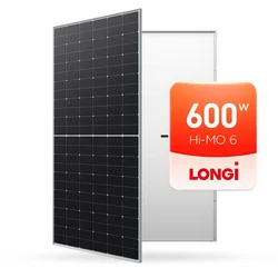 LONGi Scientists Hi-MO 6 LR5-72HTH 580-600M Half Cut Cell 580W 585W 590W 595W 600W longi solar panel