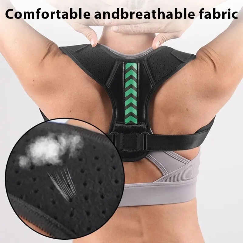 Posture Corrector Unisex Upper Back Brace Back Shoulder Neck Pain Relief Adjustable Invisible Upper Back Posture Orthosis 1PC