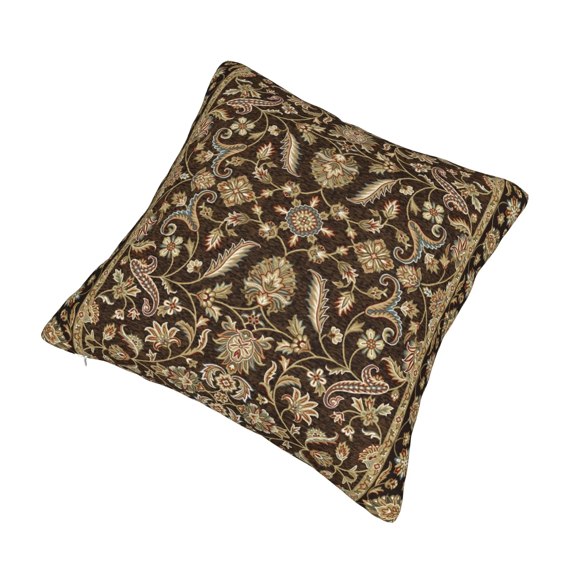 Bohemia Ethnic Tribal Carpet Cushion Cover Antique Persian Rug Velvet Nordic Throw Pillow Case Home Decoration