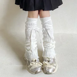 Jambières en dentelle douce coréenne pour enfants, couvre-pieds pour filles, style Lolita, chaussettes tube élastiques solides, automne, hiver