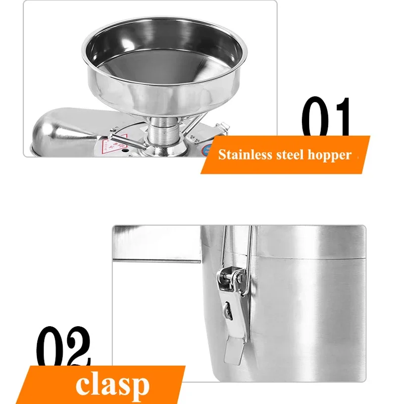 

Soy Milk Making Machine Electric Soybean Milk Machine Grinder with Bucket Stainless Steel Soy Milk Maker 250KG/H