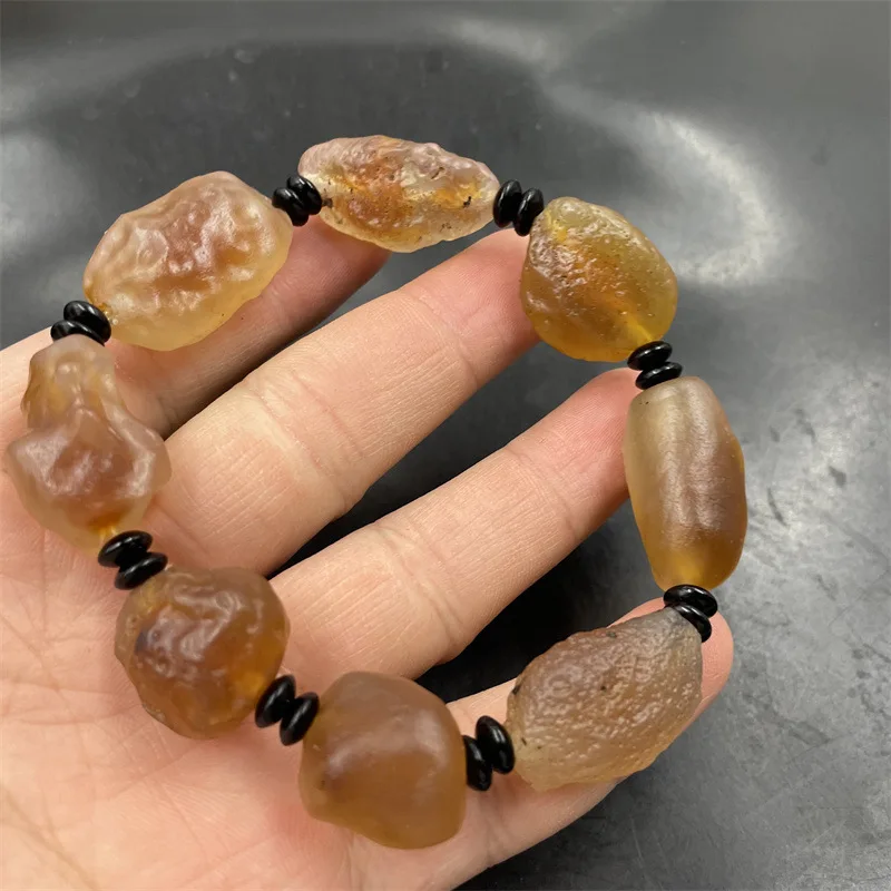 

Natural Alashan Rough with Small Stone Bracelet