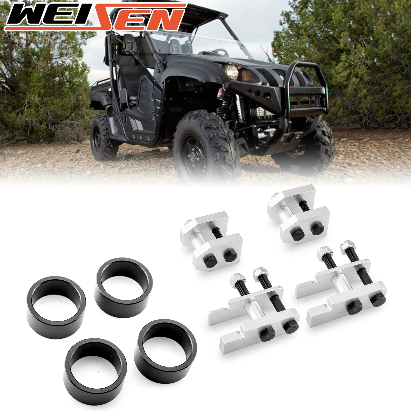 UTV 4.5” Front & Rear Full Lift Kit for 2004-2010 Yamaha Rhino 450, Rhino 660 2004-2007, Rhino 700 2008-2015 Accessories