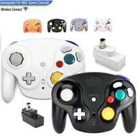 NGC GC Wireless Game Cube Controller, 5 Colors 2.4G Wireless Classic Gamepad with Receiver Adapter for Wii Game Cube NGC GC