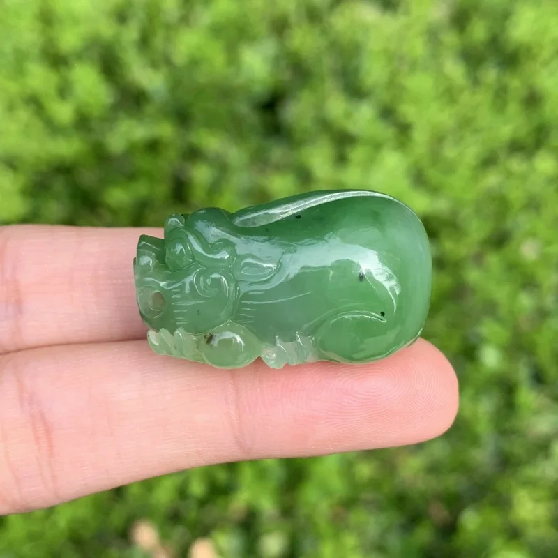 Natural Hotan Jade Russian Jasper Pixiu Pendant Ulanhai Wealth-Attracting Auspicious Men And Women