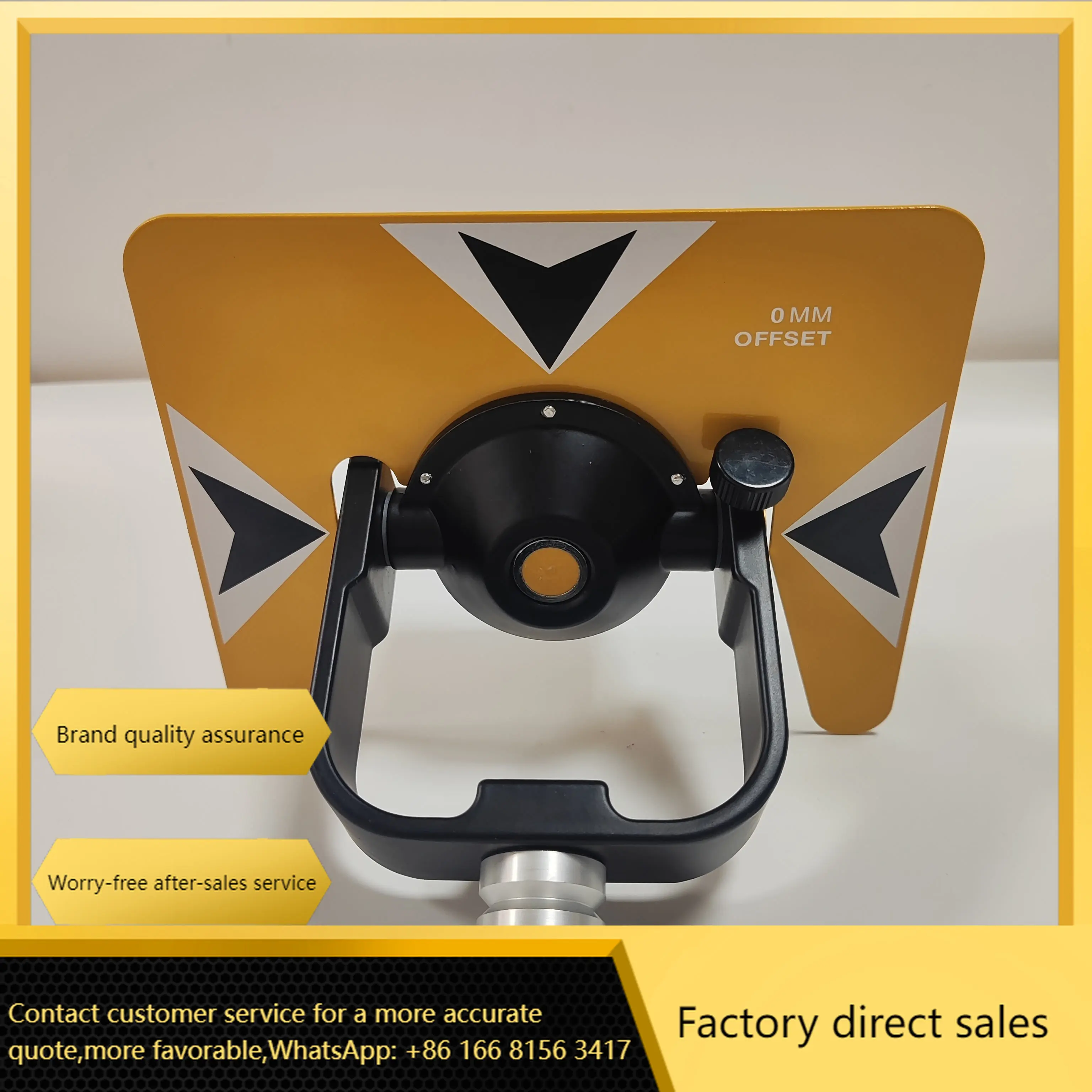 High Accuracy -30 Mm 0 Mm Survey Prism Total Station Single Surveying Prism
