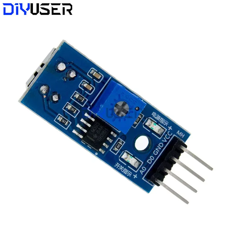 DIYUSER 4Pcs TCRT5000 Infrared Reflective Sensor IR Photoelectric Switch Barrier Line Track Module Diode Triode Board 3.3v