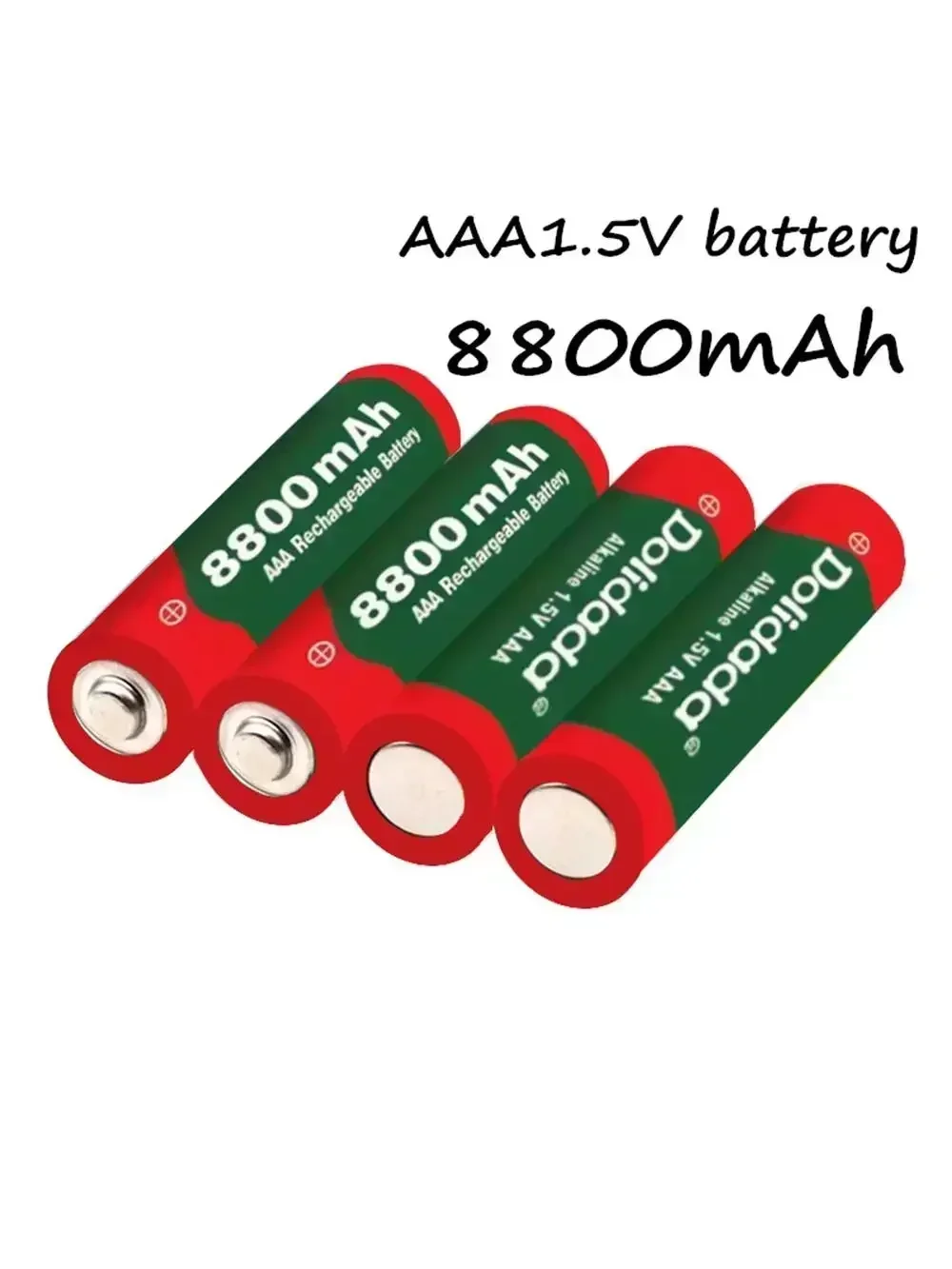 Nouvelles piles alcalines rechargeables 1.5V AA 9800mAh/AAA 8800mAh-idéales pour les lumières LED, les jouets et les lecteurs MP3