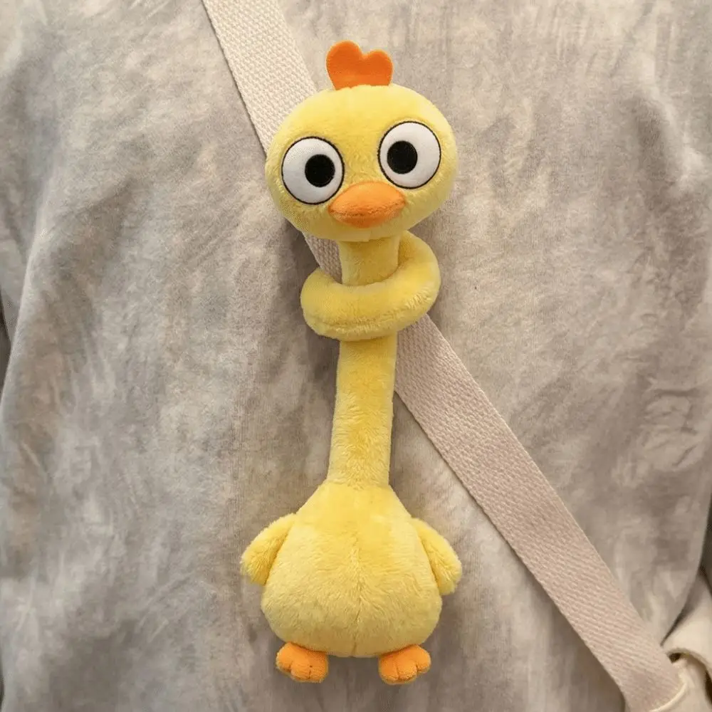 Cartoon Animal Long Neck Animal Plush Toy Multicolor Dragon Frog Monkey Tiger Bag Pendant Soft Piggy Cat Chicken Bear Plush Doll