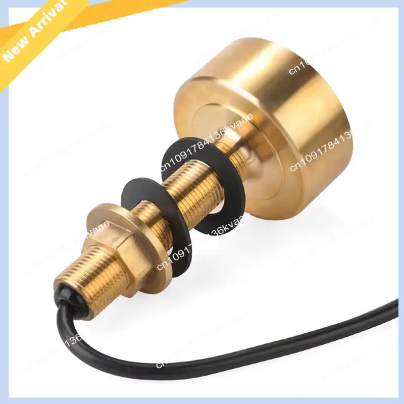 M01K 3Pin Transducer Sonar Small Waterproof Transducer 600W 50Khz And 200Khz Through Hull