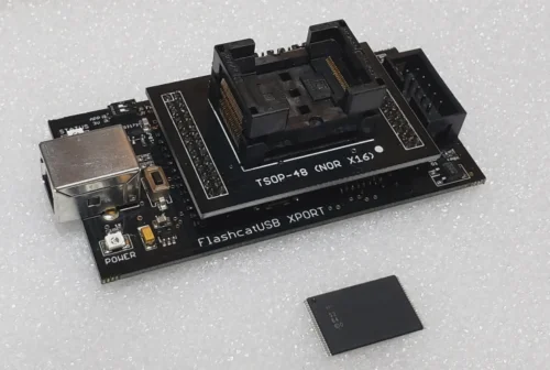 FlashcatUSB Programmer 2.0 with NOR FLASH Socket Adapter (TSOP48)