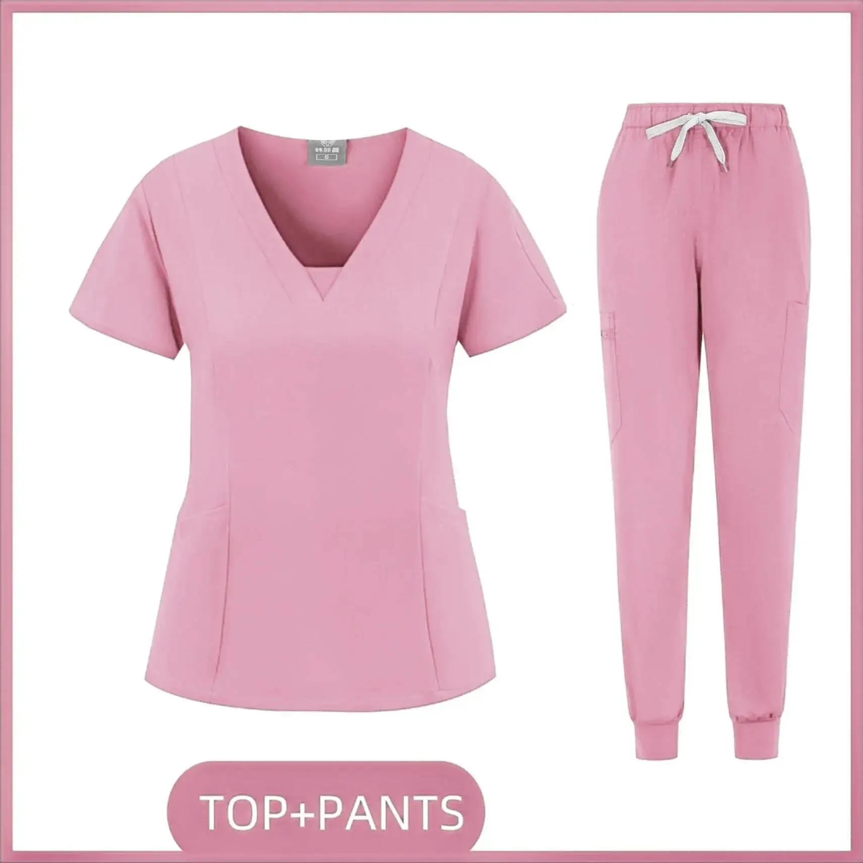 Schönheit Operationssaal Kleidung Uniformen Krankenhaus Arbeits Scrubs Set Medizinische Krankenschwester Zahnchirurgie Anzug Arbeitskleidung