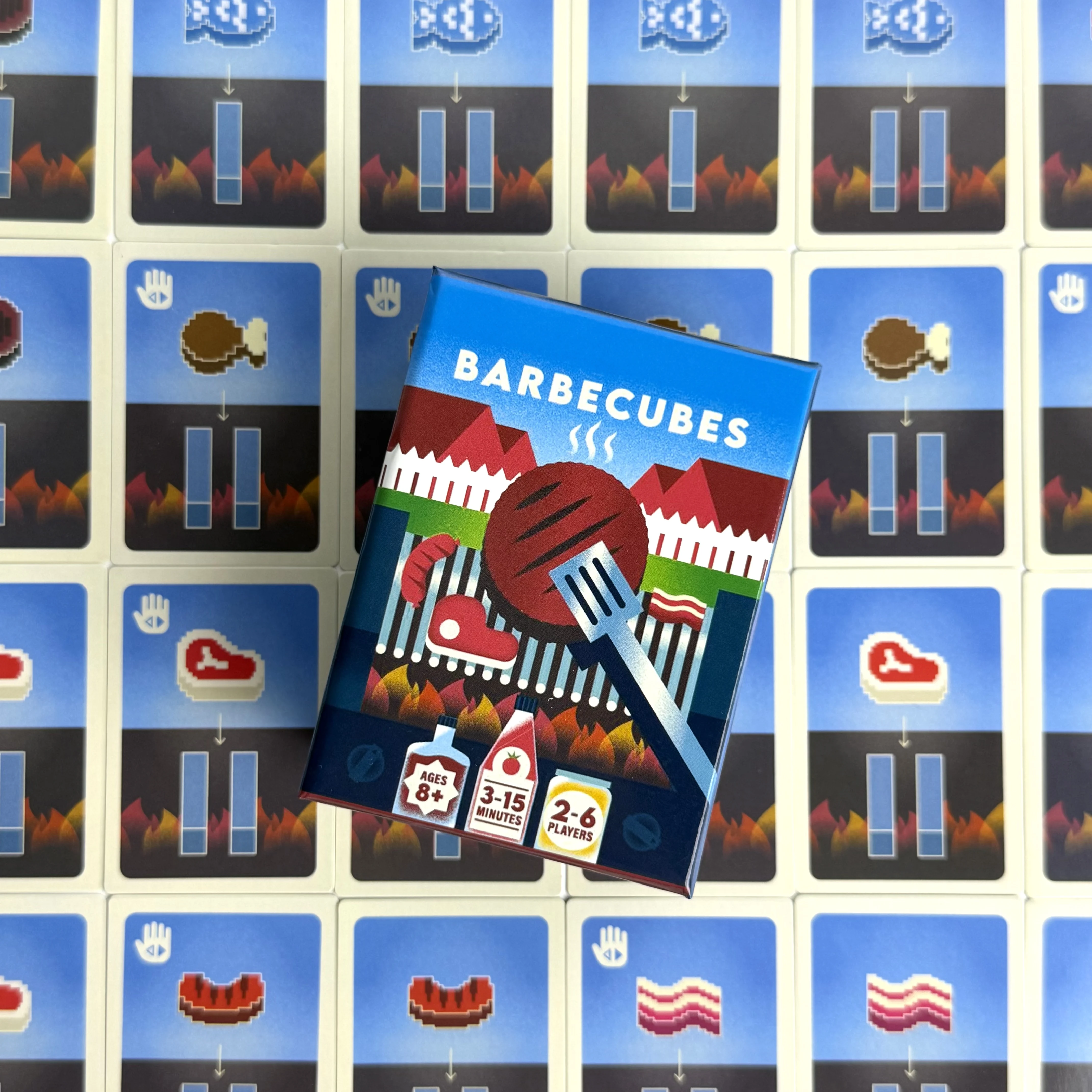 Barbecubes-Spiele - Perfekt für Familienspielabende, mit Fingerspitzen-Übungen, Lachen und einem aufregenden Kartenspiel. – Detail 6