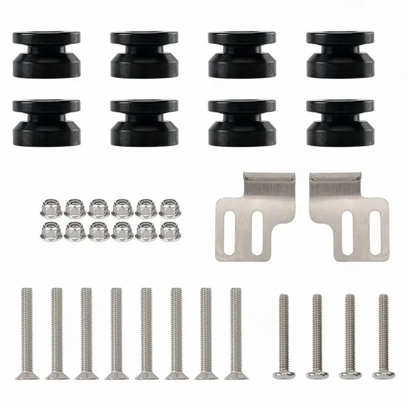 Simple Motorcycle Aluminum Alloy Side Box Luggage Case Fasteners Trunk Pannier Rack Screw Spacers Bolt Frame Mount Bracket Kit F