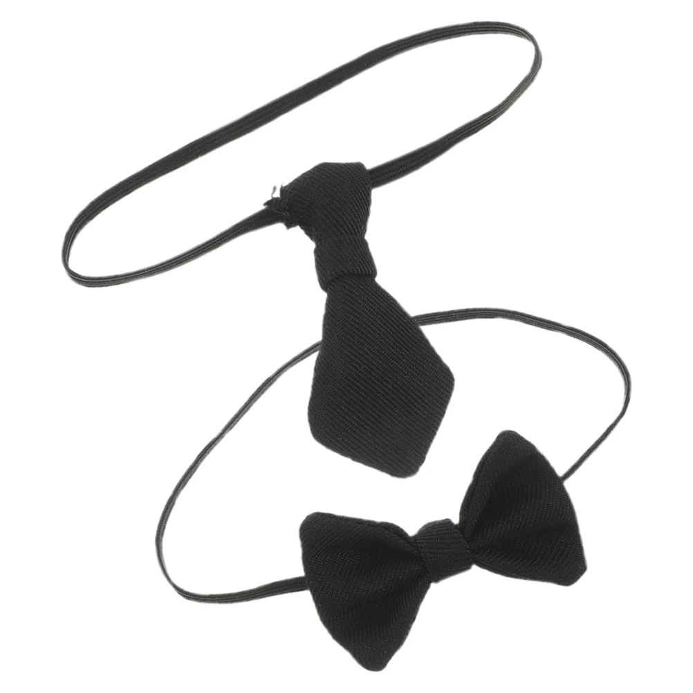 Tie Miniature เสื้อผ้าฉาก Bowtie ตกแต่งตุ๊กตาของเล่นแต่งตัว