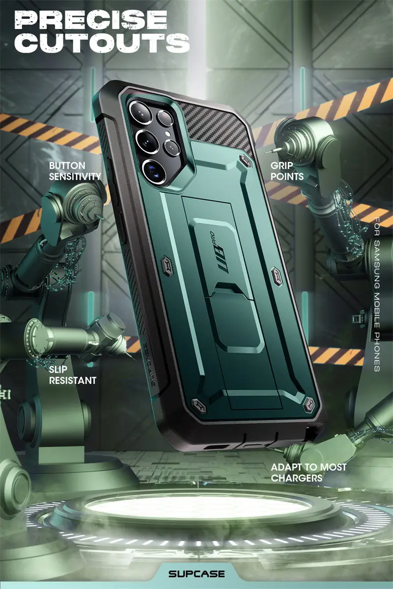 SUPCASE For Samsung Galaxy S22 Ultra Case (2022) 6.8 inch UB Pro Full-Body Holster Cover WITHOUT Built-in Screen Protector