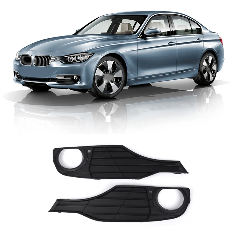 Left & Right Fog Light Cover Fog Light Trim Set 51117255366, 51117255365 For BMW 320I 328D 2012-2015