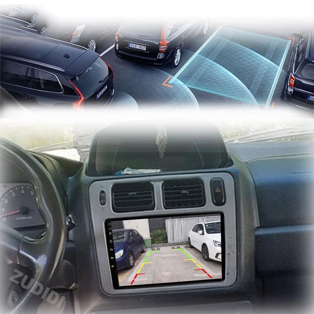 راديو سيارة 2DIN لميتسوبيشي باجيرو iO 1998-2007 أندرويد 16 4G واي فاي أندرويد السيارات Carplay نظام تحديد المواقع والملاحة لا مشغل ديفيدي
