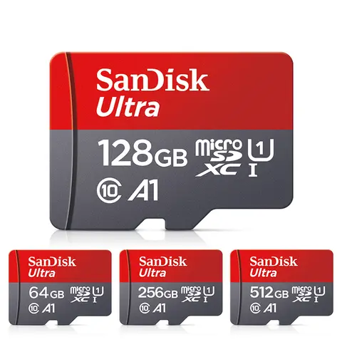 Original Ultra A1 Memory Card 32GB 64GB 128GB Micro SD TF card 256GB 512GB Class 10 U1 SDXC flashcard for phone