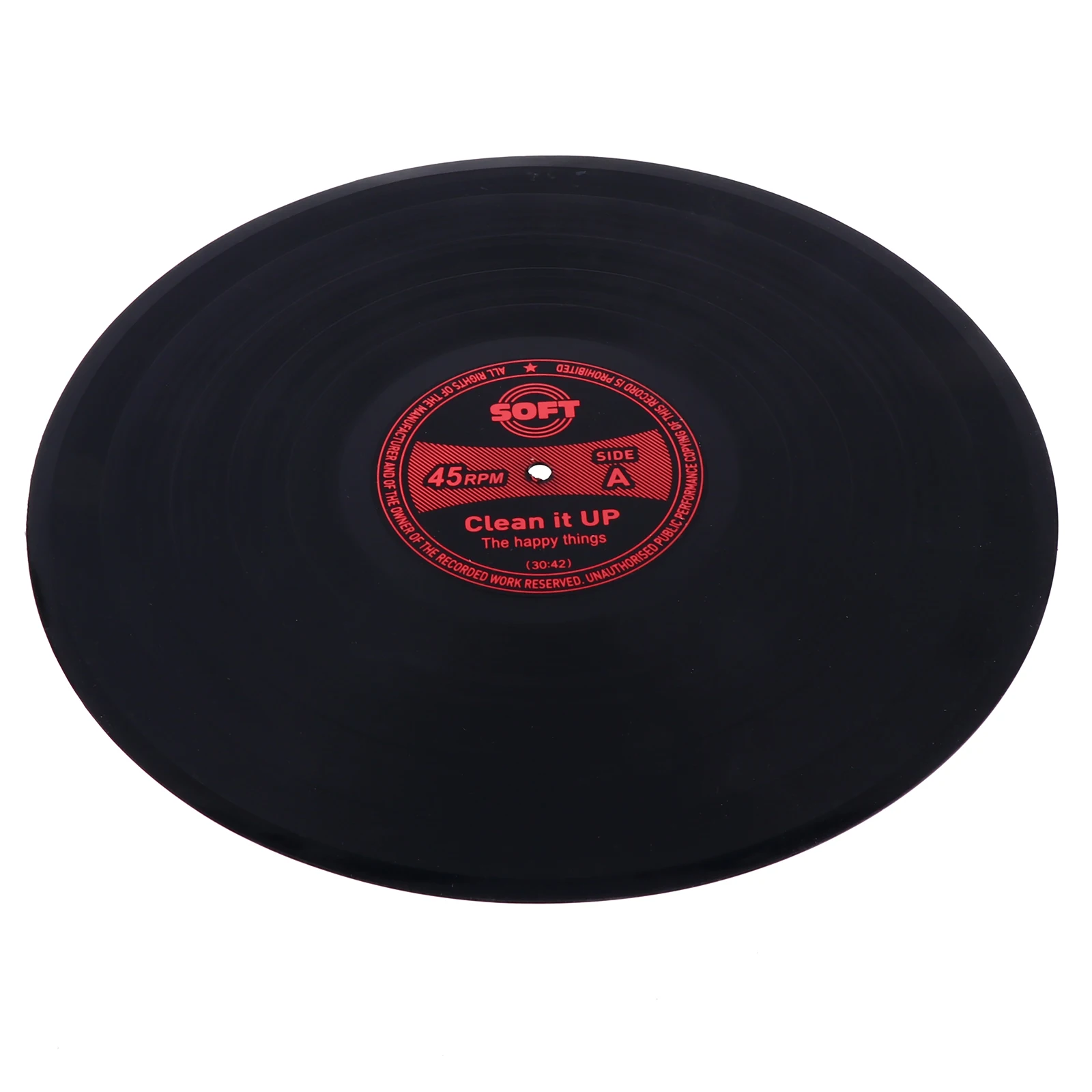

Vintage Home Decor Retro Record Pad Desktop Decoration Household Coaster Placemats Red Silicone Cup Heat Insulated Toddler
