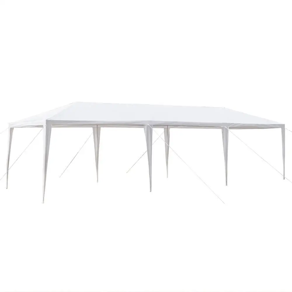 Tenda da esterno per baldacchino da 10'x30', tenda per matrimoni, padiglione, 8 pareti rimovibili, bianca
