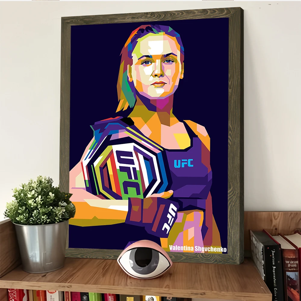 ملصق فالنتينا شيفشينكو مطبوع قابل للتخصيص على القماش هدية فنية لتزيين الغرفة صور الديكور الداخلي