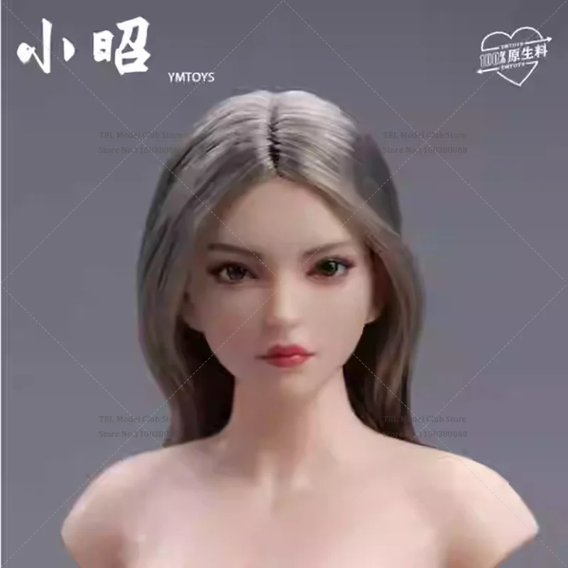 YMTOYS A/B/C/D/E/F/G 1/6 Schaal Head Sculpt Moving Eyes Aziatische Vrouwelijke Jonge Hoofd Carving Voor 12-inch Poppen Action Figure Soldaat