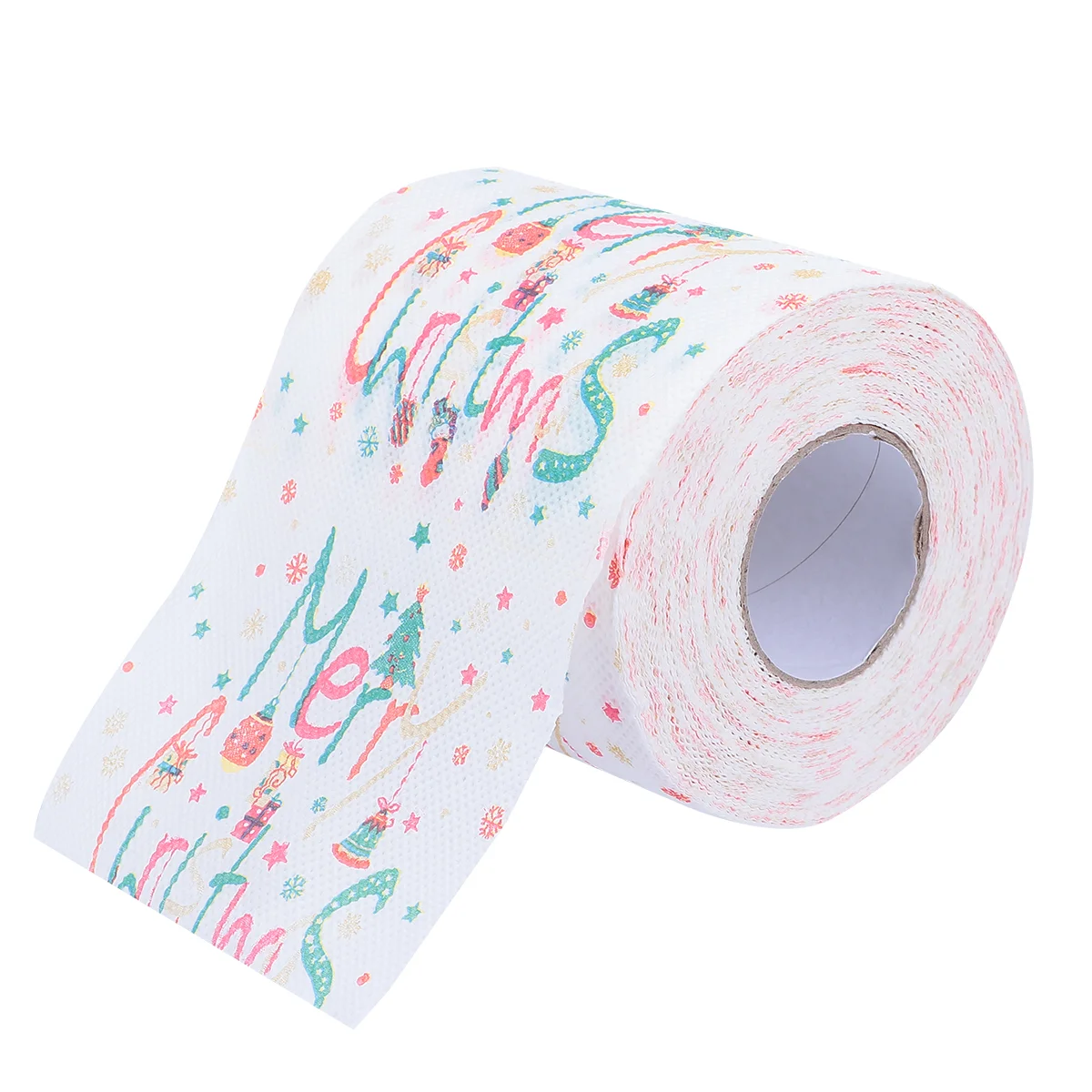 1 Roll Colorful Printed Toilet Paper Roll Tissue Fashion Home Roll Paper Printed Roll Tissue Christmas Toilet Paper