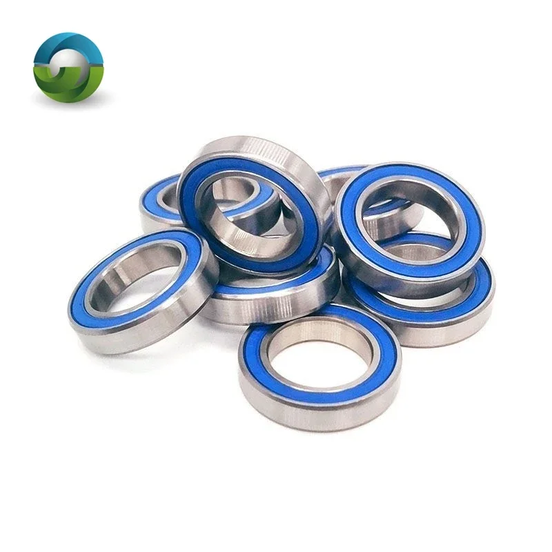 10PCS 6802RS Ball Bearings 15x24x5 mm ABEC-7 Hobby Electric RC Car Truck 6802RS 2RS Bearing 6802-2RS Blue Sealed