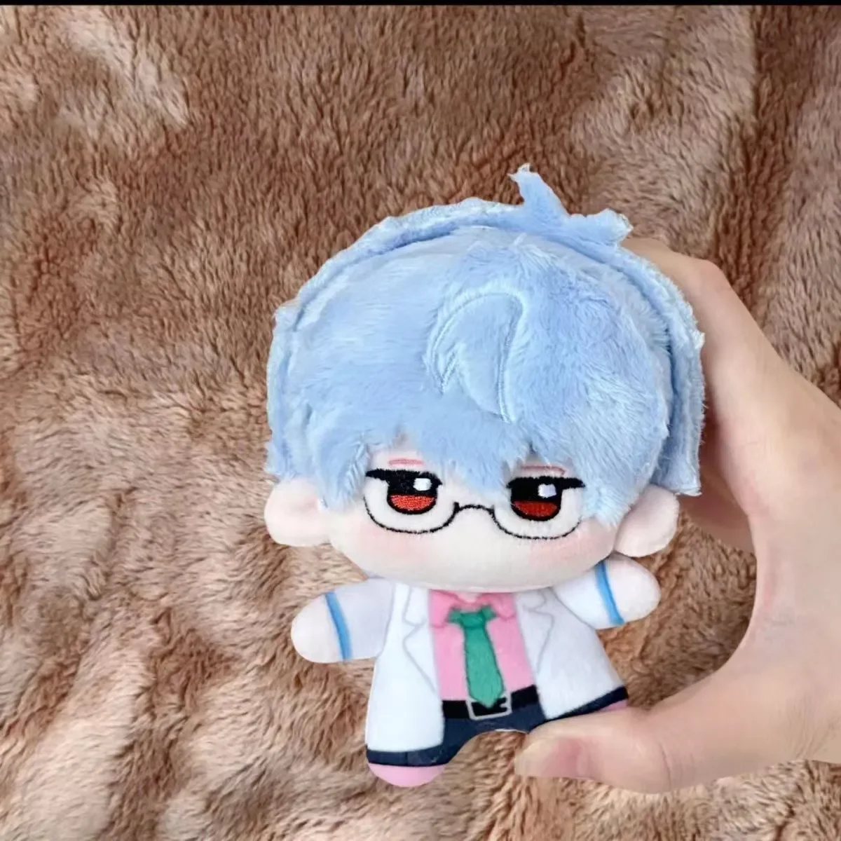 Stuffed 10cm Sakata Gintoki Gintama Printed Body Cotton Doll Keychain Cute Plushie Toy for Birthday Gift or Festival Gift