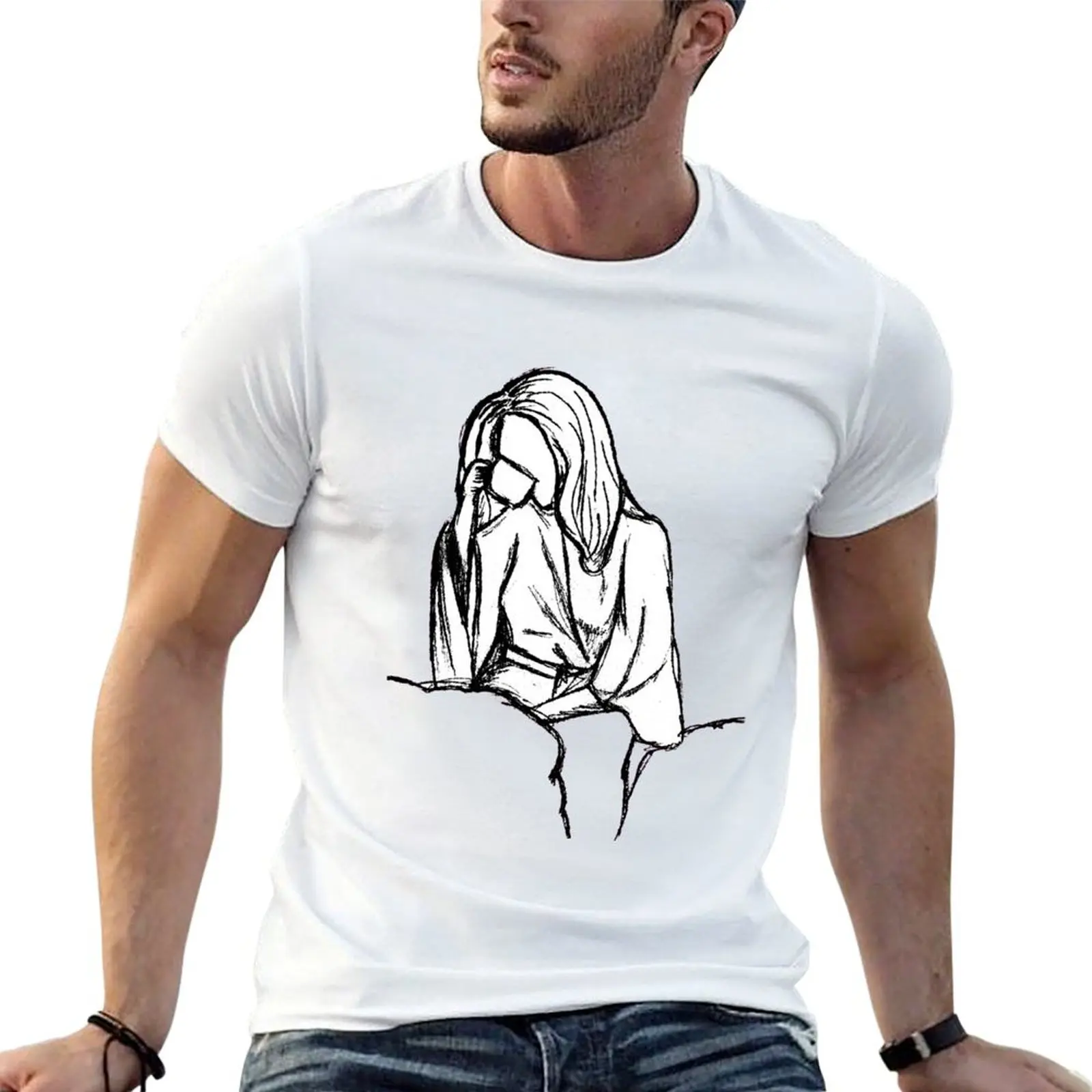 Stella Gibson In Bed T-Shirt Daily Wear Print T-Shirt