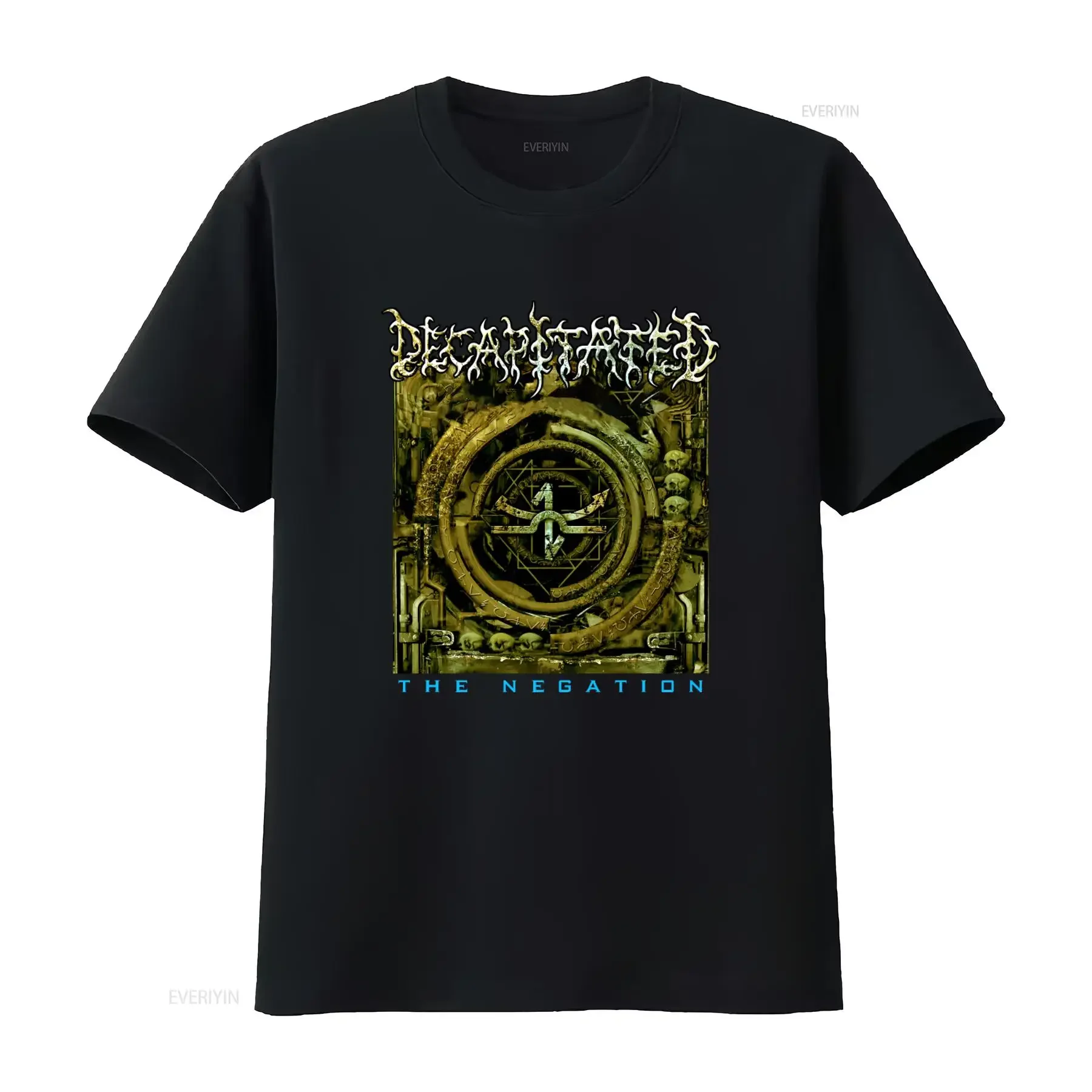 DECAPITATED The Negation Heavy Metal Band T Shirt for Men and Women vintage Washed homme Casual graphic Soft Stylish