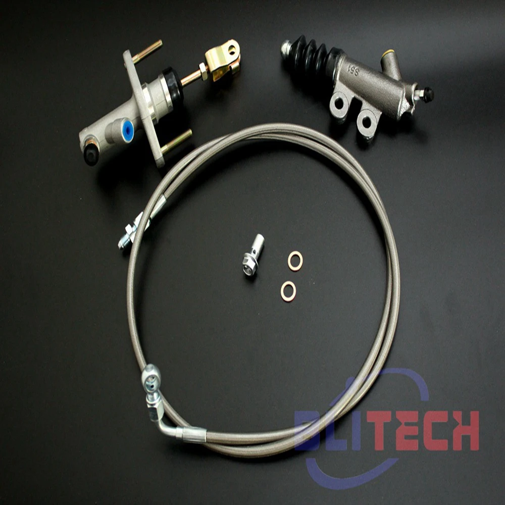 OEM Clutch Slave & Master Cylinder Kit & Clutch Line for 94-01 Acura Integra B18C1 B18C5