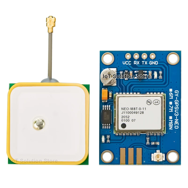 

GY-GPSV3-M8T NEO-M8T GPS GLONASS BDS Galileo High Precision GNSS Module with Active Ceramic Antenna NEOM8T GY-GPSV3-NEO NEO M8T