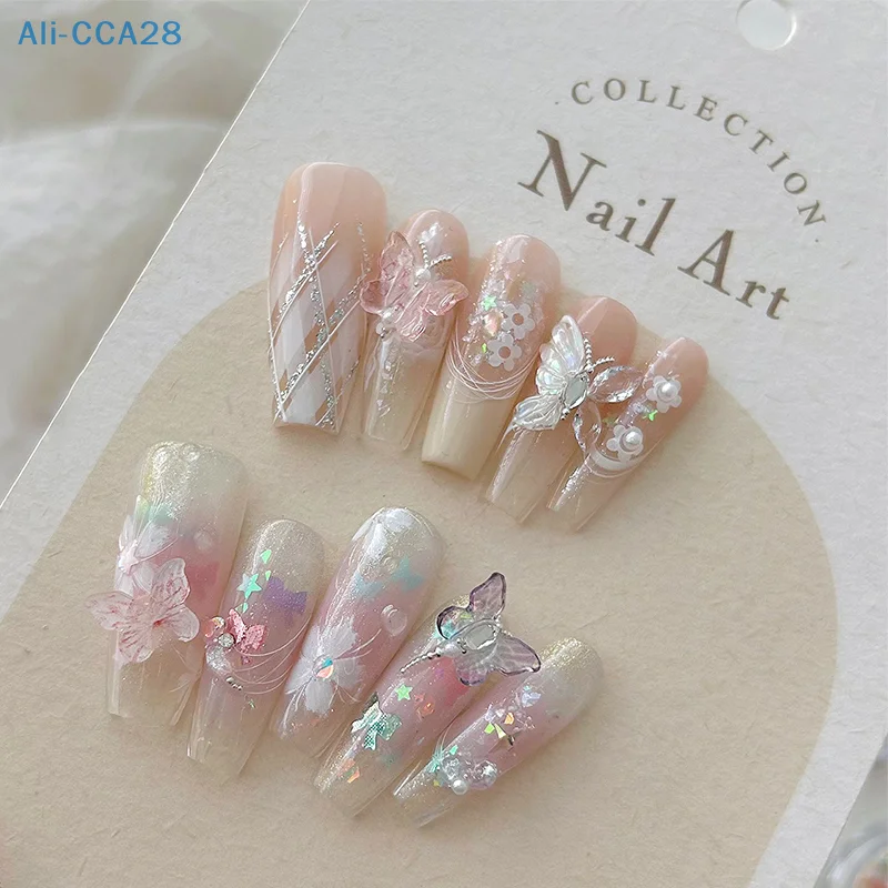 20pcs 3D Resin Nail Charms Mixed Color Butterfly Nail Parts Accessories Kawaii DIY Nail Art Decoration For Women image 3