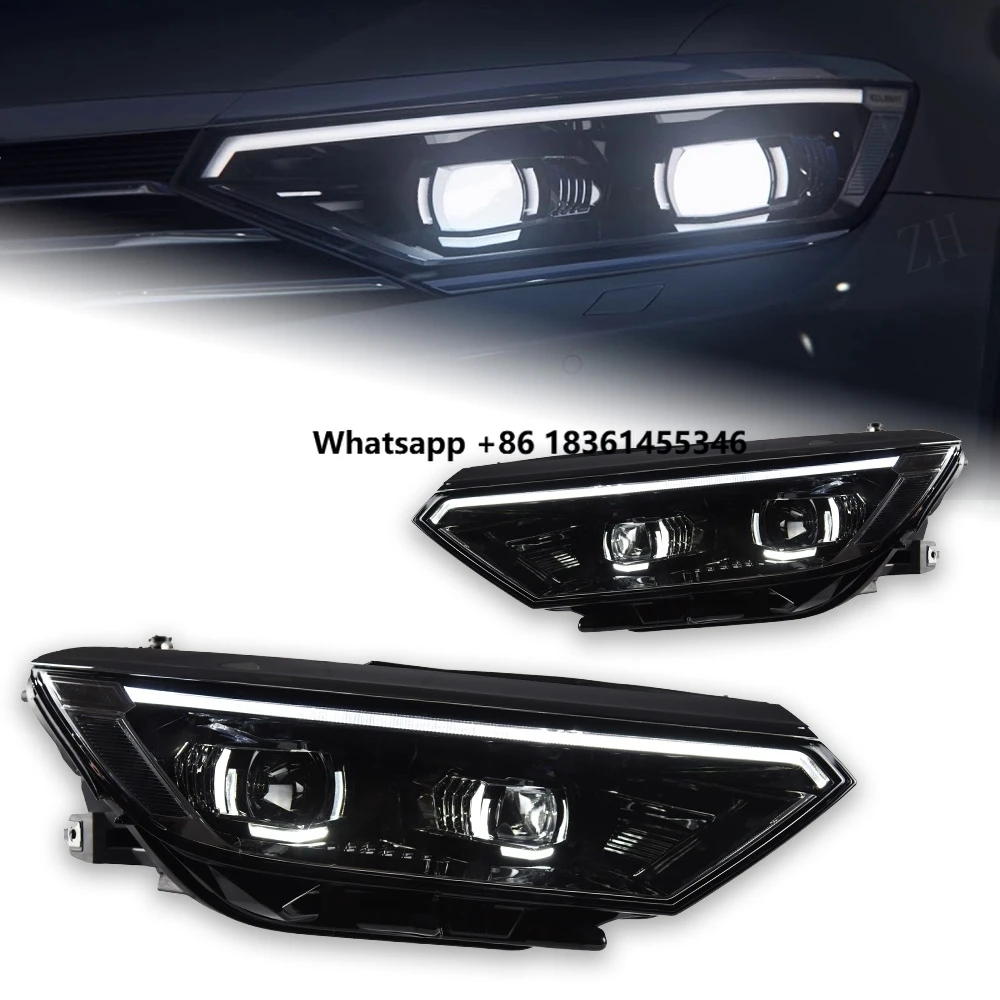 

Lights for Passat B8 LED Headlight Projector Lens 2016-2019 Magotan Headlights DRL Head Lamp Angel Eye Accessories
