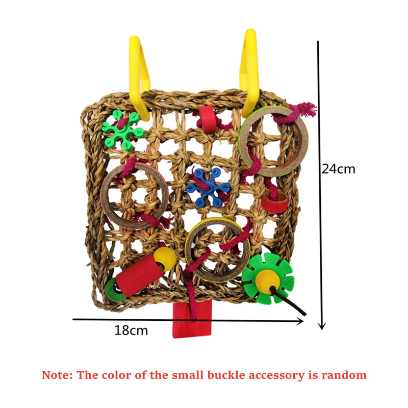 Colorful Parrot Hanging Toy - Chewing, Training & Swinging 6