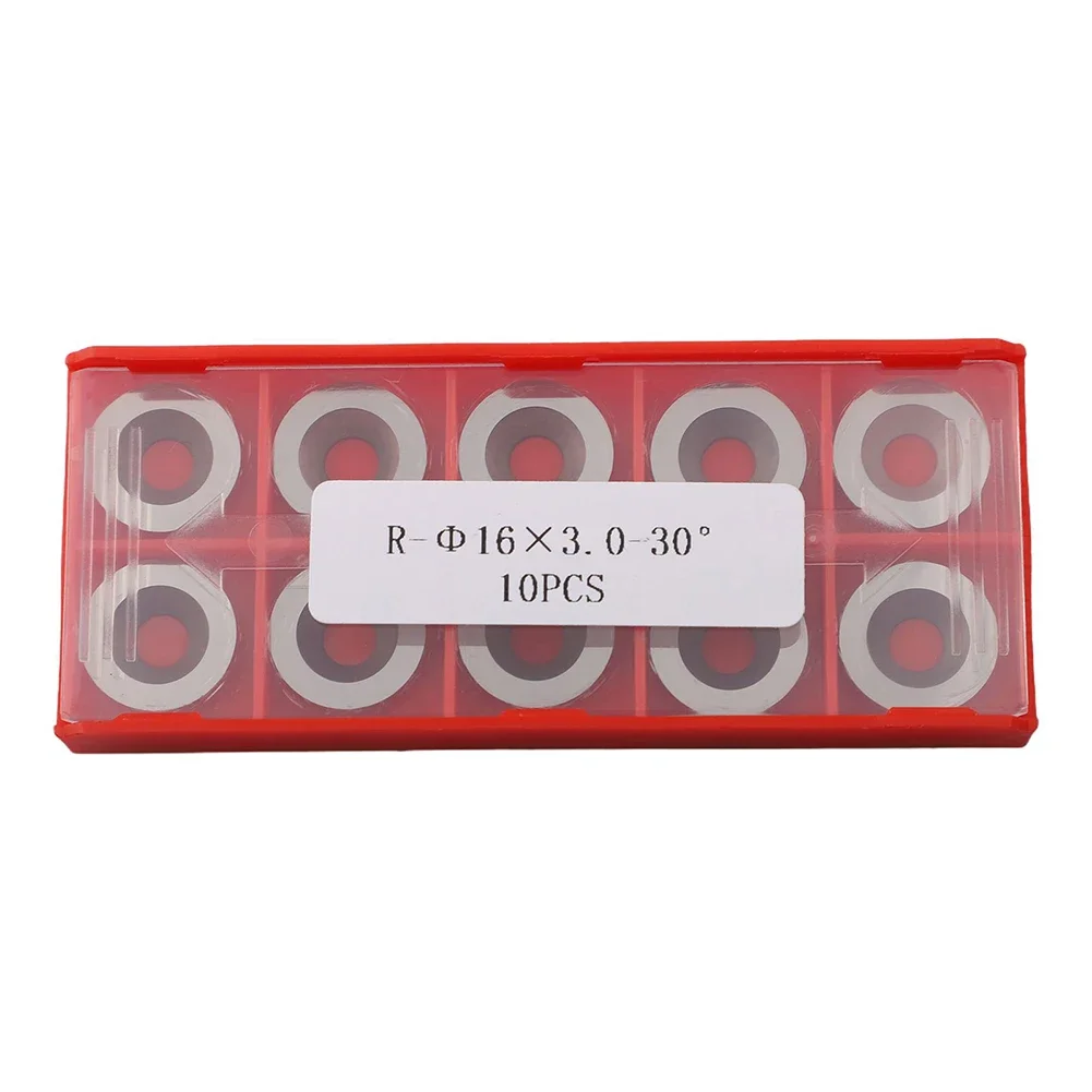 

22pcs 16mm Round Carbide Inserts Cutters Blades Indexable Replacement M5x8mm Screws Wrench 30° Cutting Turning Tools Parts