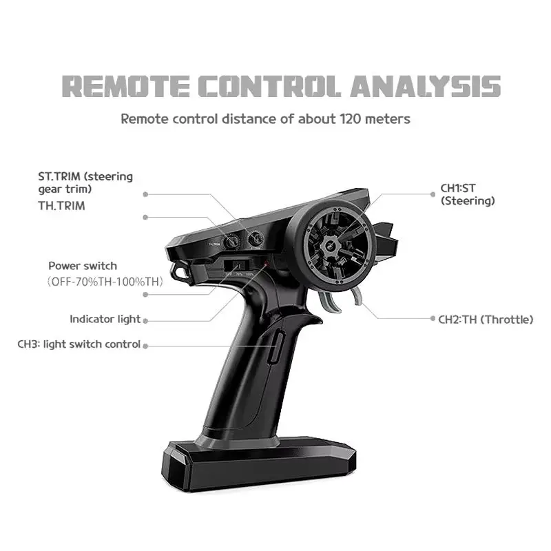 HYPER GO MJX10208 V2 1/10 4WD مركبة يتم التحكم بها عن بُعد فرش السيارات 2.4G التحكم عن بعد RC سيارة عالية السرعة على الطرق الوعرة سباق السيارات (بدون بطارية)