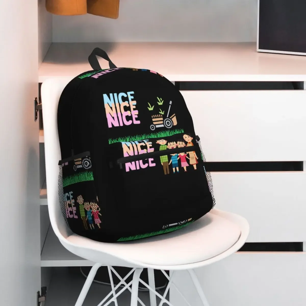 

Хороший домашний газон, красивый семейный рюкзак, рюкзак, большая вместительная детская сумка для книг, школьная сумка, сумки на плечо для мужчин и женщин