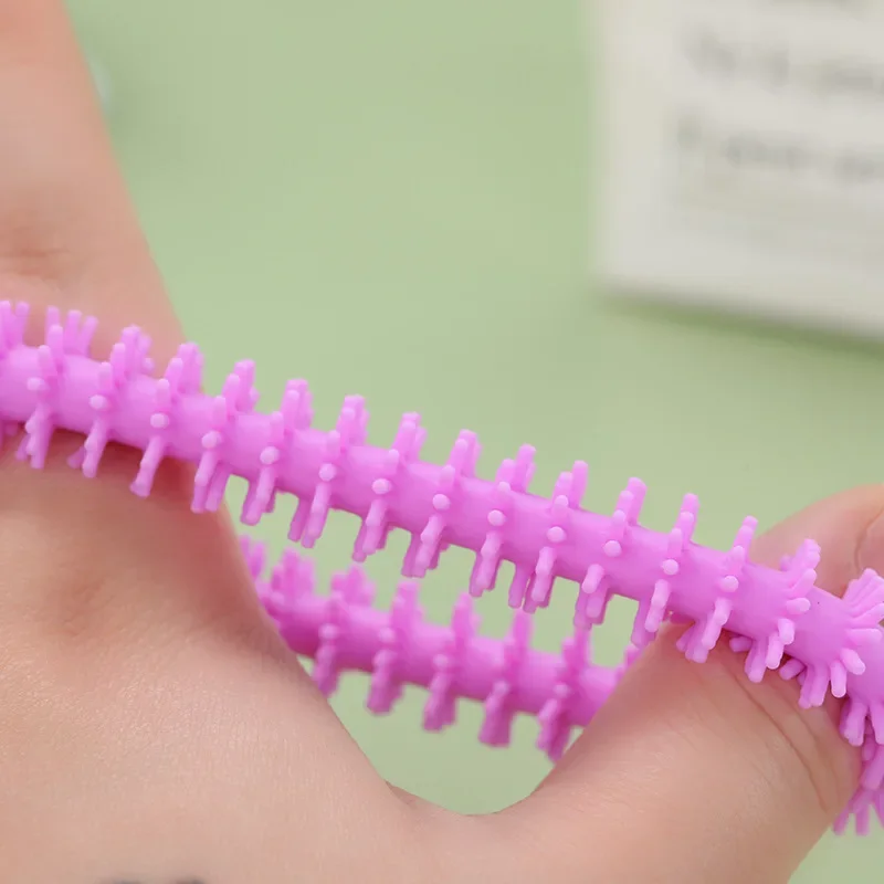 TPR Rope Kids Toy 12Pcs Funny Unicorn Pull Worm Stretch String Birthday Party Game Favors Gift Children Stress Relief Fidget Toy