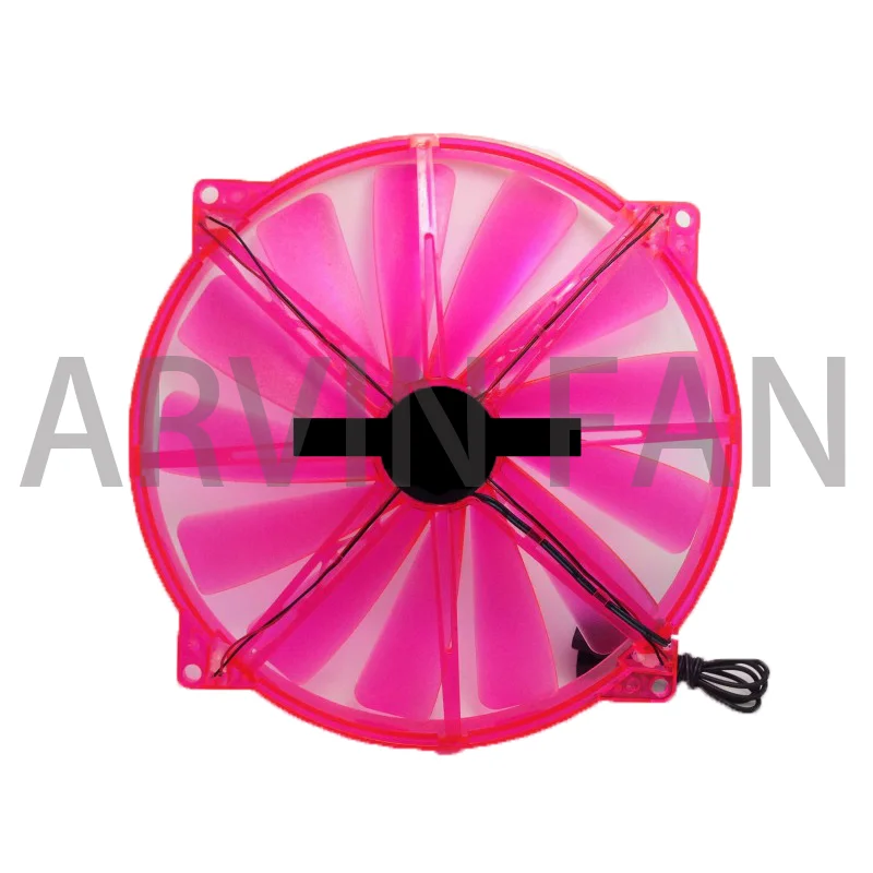 Ventilador de refrigeración para chasis, ventilador Led 200 de 20cm, 20020mm, 20cm, rojo, verde, silencioso, para Pc, ordenador, 200x20mm Molex 4D