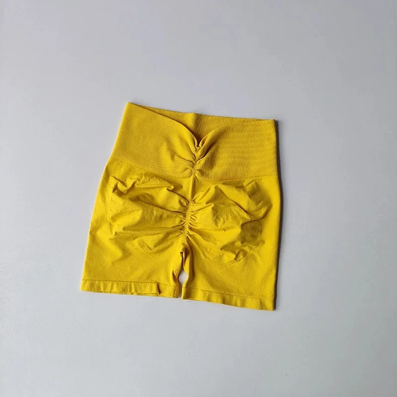 Yoga-Shorts mit hoher Taille, gerafftem Bund und formendem Effekt, 3 Zoll, Bauchstütze, atmungsaktiv, elastisch, Fitness-Shorts für Damen, Pilates, Fitnessstudio – Detail 22