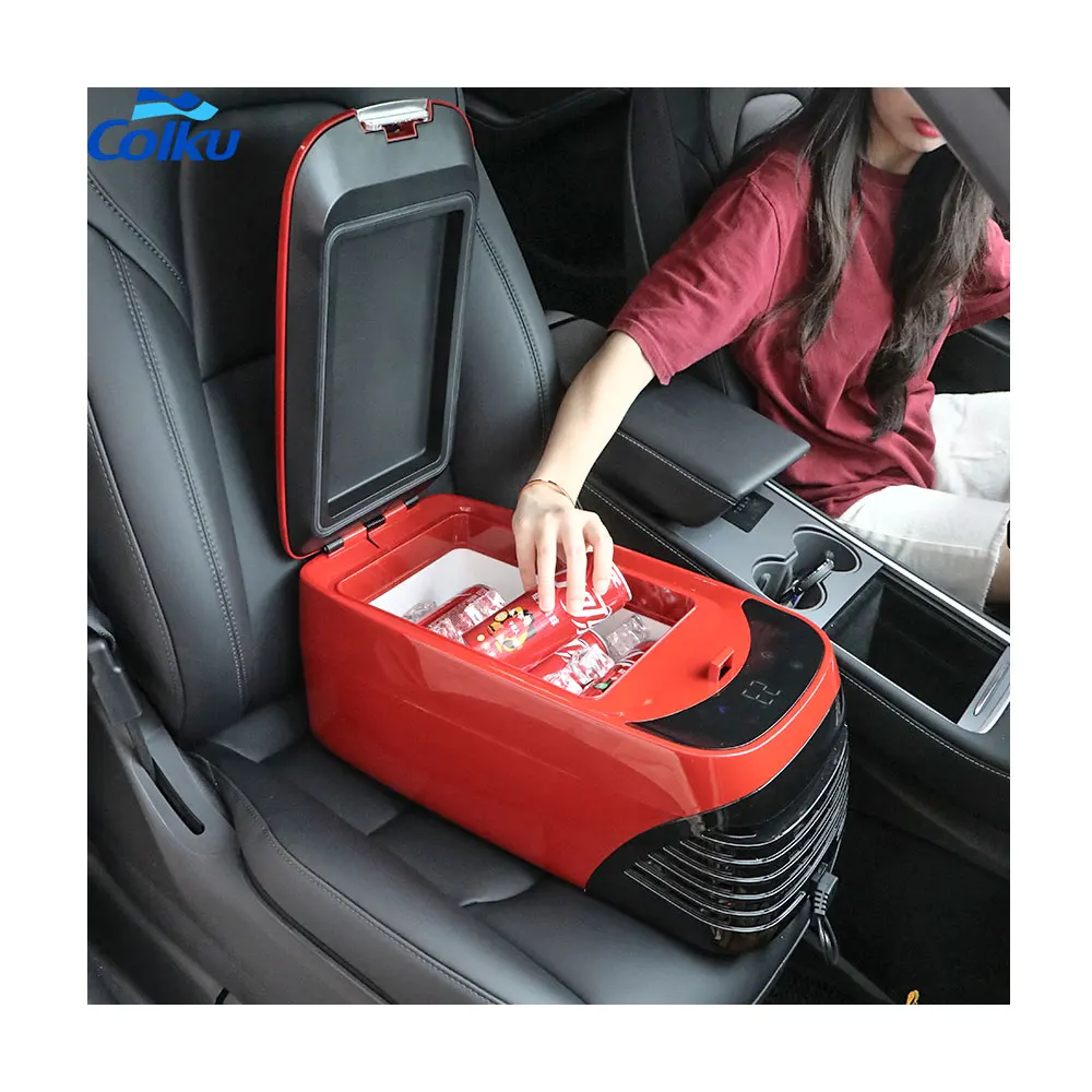 

Auto Accessories Mini Car Freezer Cooler 12V Portable Compressor Refrigerator Centre Console Fridge Car Armrest Fridge