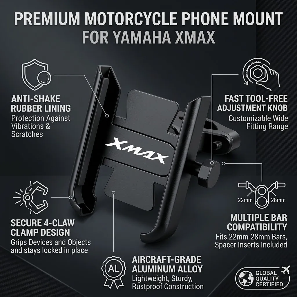 For YAMAHA XMAX300 XMAX400 XMAX XMAX 125 XMAX250 Accessories Motorcycle Handlebar Mobile Phone Holder GPS Stand Bracket