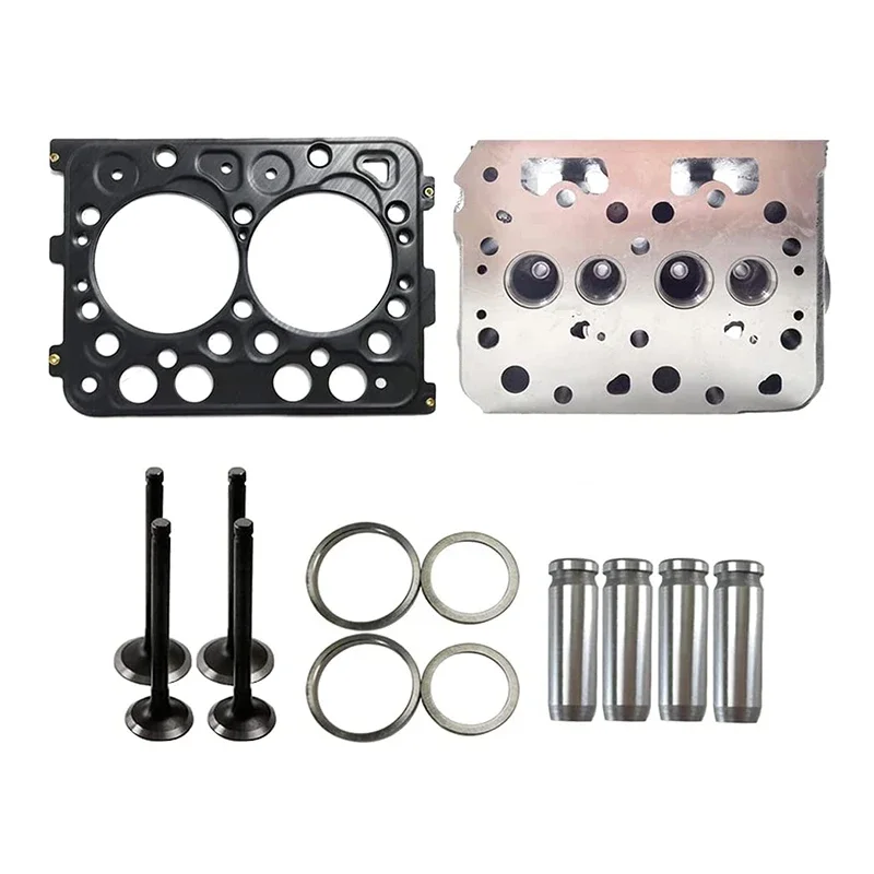 Z482 Cylinder Head 16851-03040/2/7 Head Gasket 1J090-03310 Intake Valve 14601-13110 Ex-Valve 14601-13120 For Kubota Tractor