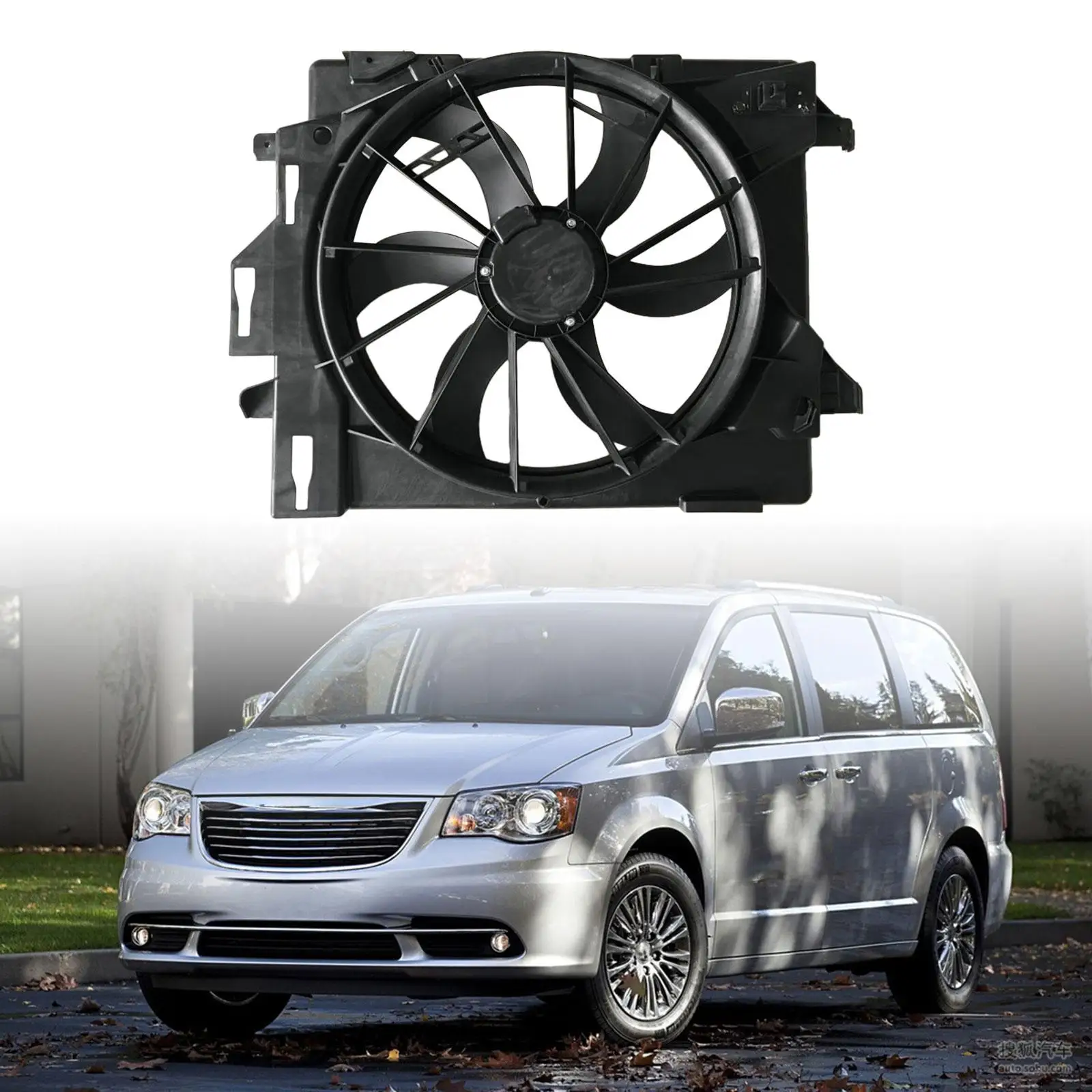 Radiator Cooling Fan 621860 Professional Replace for Volkswagen Routan